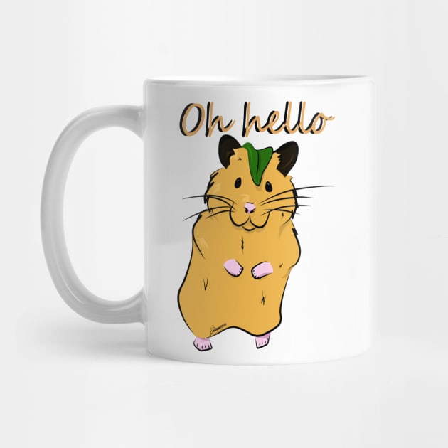 Hamster "Oh Hello" by Orianartistic